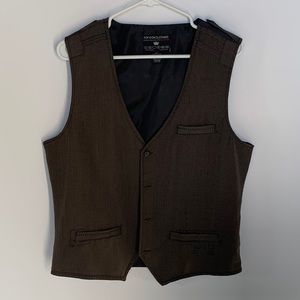 Men’s Pop Icon Clothing Vest, Large, Brown